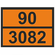 Табличка опасный груз 90-3082 Вещество опасное для окружающей среды