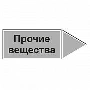 Маркировочная наклейка для трубопровода "Прочие вещества" (вправо)