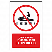 Знак "Движение гидроциклов запрещено"