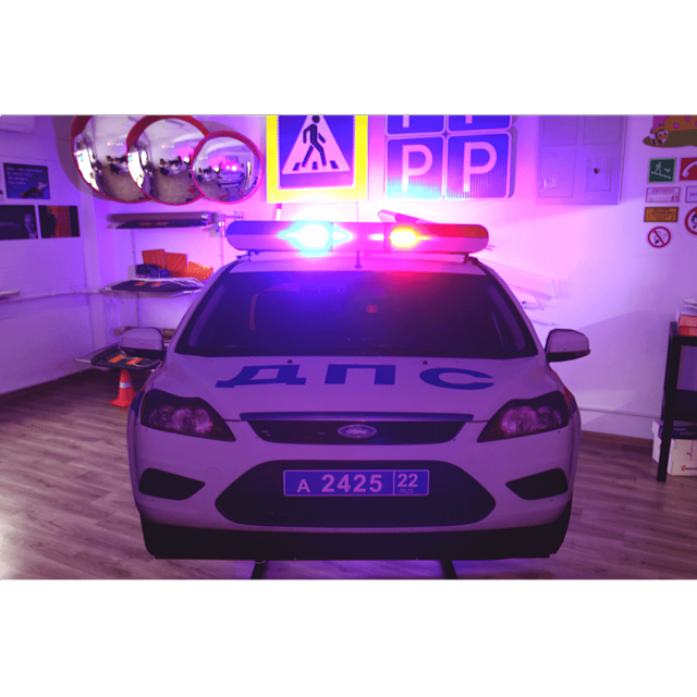 Муляж машины ДПС фронтальный с полицейским
