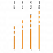 Веха оградительная дорожная 1,8 м с металлическим стержнем